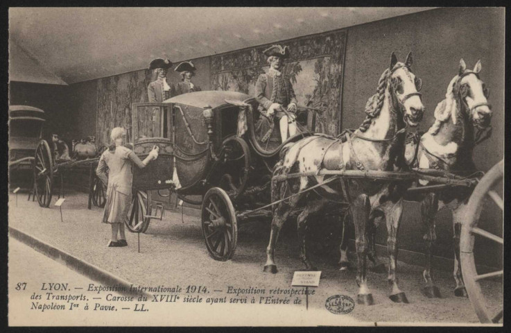 Carrosse du XVIIIe siècle ayant servi à l'entrée de Napoléon Ier à Pavie.