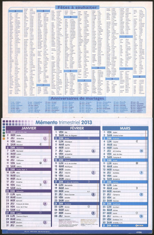 Almanach du facteur 2013.