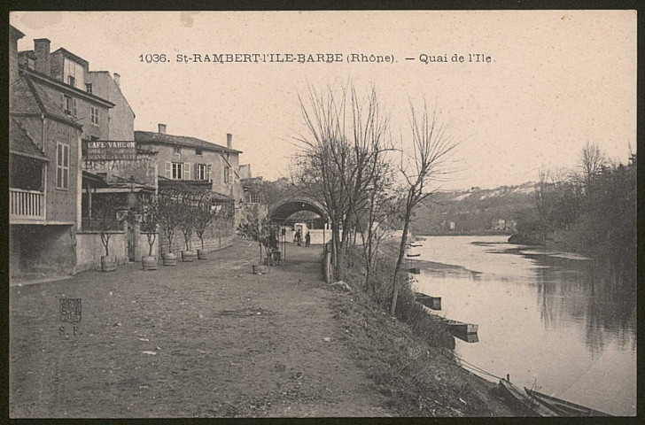 Quai de l'Ile à Saint-Rambert l'Ile-Barbe.