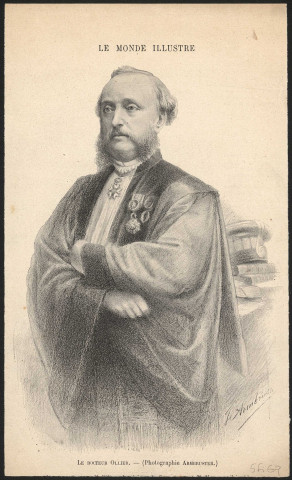 Louis Xavier Édouard Léopold Ollier (1830-1900), chirurgien orthopédique.