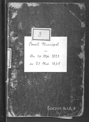 14 mai 1829-25 mai 1845.