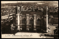 Lyon. Basilique de Fourvière - Vue latérale.