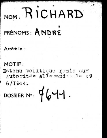 RICHARD André