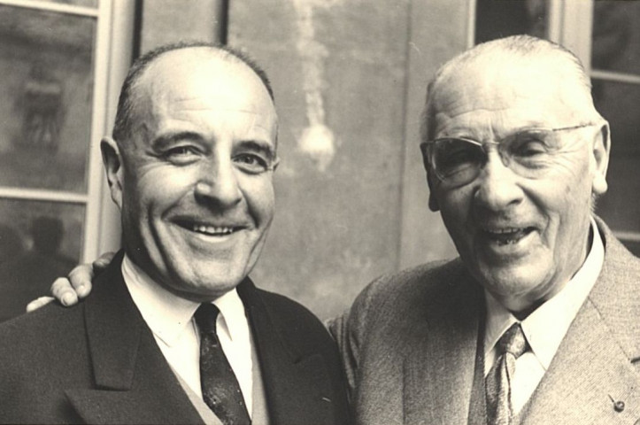 De gauche à droite : Louis PRADEL, Armand HAOUR.