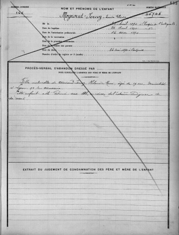 MOYROUD-JERCOZ, Louise, Félicie.