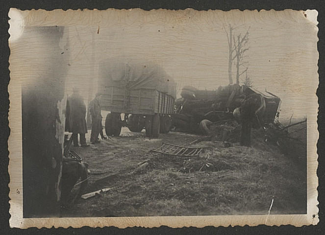 Sur les lieux des accidents.