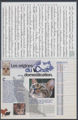 Almanach du facteur 2003.