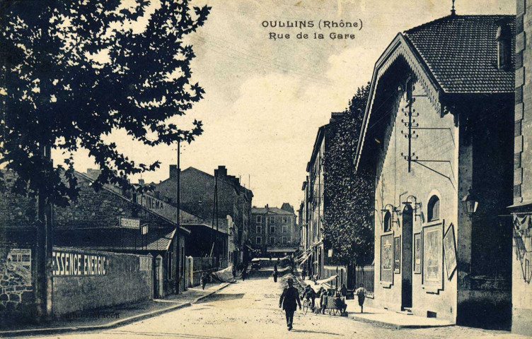 Oullins. Rue de la gare.