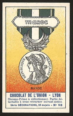 n° 13 - Médaille du Maroc.