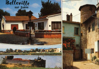 Belleville-sur-Saône. Vues multiples en mosaïque.