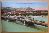 Lyon. Le pont Galliéni et le coteau de Fourvière.