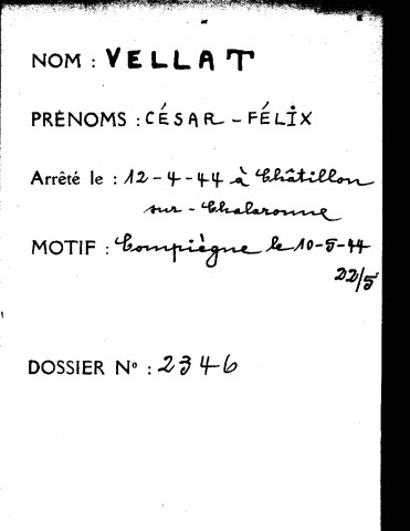 VELLAT César Félix