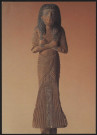 Musée des Beaux-Arts de Lyon. Egypte, XIXe dynastie (1307-1196 avant J.C.). Figurine funéraire de Chaouabty de Bak en costume de vivant.