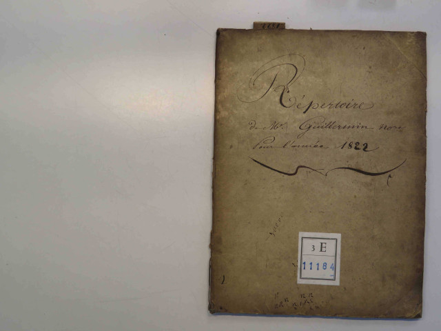 10 janvier-31 décembre 1822