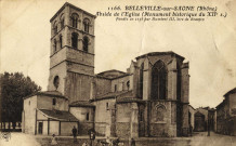 Belleville-sur-Saône. Abside de l'église (Monument historique du XIIe).