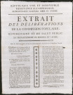 Extrait des délibérations de la Commission populaire, républicaine et de salut public du Département de Rhône et Loire, le 11 juillet 1793, l'An second de la République française.