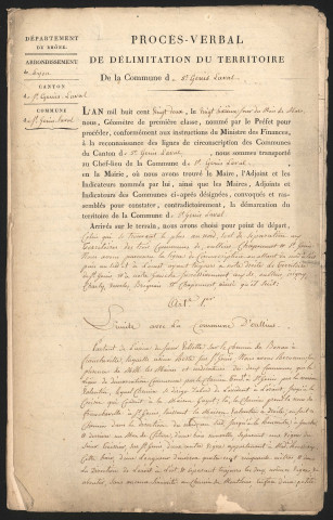 Saint-Genis-Laval, 26 mars 1822.