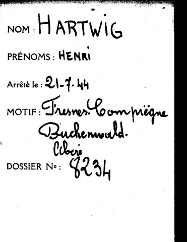 HARTWIG Henri