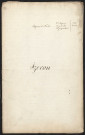 Yzeron, 27 novembre 1823.