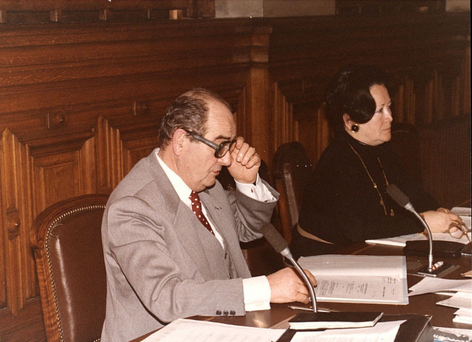 De gauche à droite : Jacques BERGER et Simone ANDRÉ.