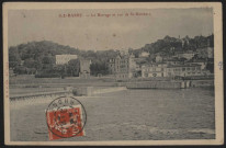 Lyon. Ile Barbe, le barrage et vue de Saint-Rambert.