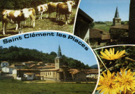Saint-Clément-les-Places. Vues multiples en mosaïque.