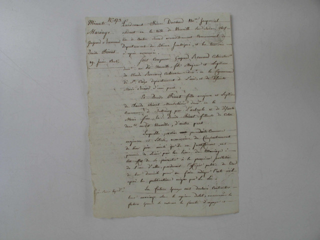 Janvier-juin 1806