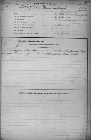 LONGERE, Henri, Jean, Marie.