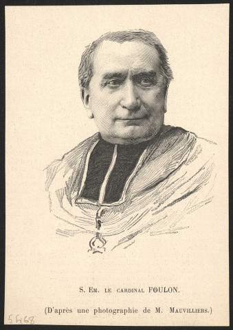 Joseph-Alfred Foulon (1823-1893), homme d'Église, évêque de Nancy et archevêque de Lyon.
