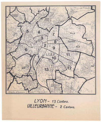 Circonscriptions électorales de Lyon et Villeurbanne.