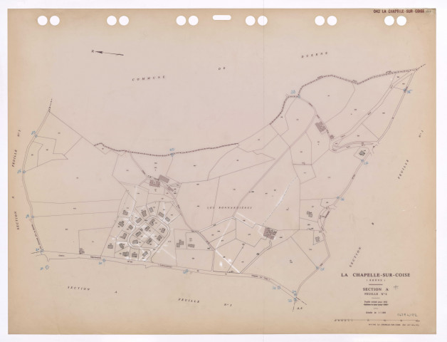 Section A feuille n°4. Feuille révisée pour 1932. Edition à jour pour 1983.