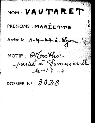 VAUTARET Mariette