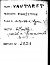 VAUTARET Mariette