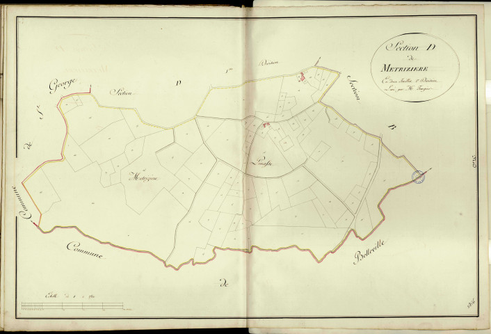 Section D dite Métrizière, feuille n°2.