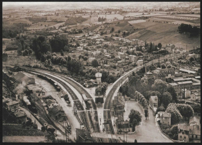 L'Arbresle. Carrefour ferroviaire, vue ancienne.
