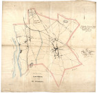 Vénissieux : plan général de la commune pour servir à la délimitation de la paroisse de Moulin à Vent.