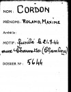 CORDON Roland Maxime
