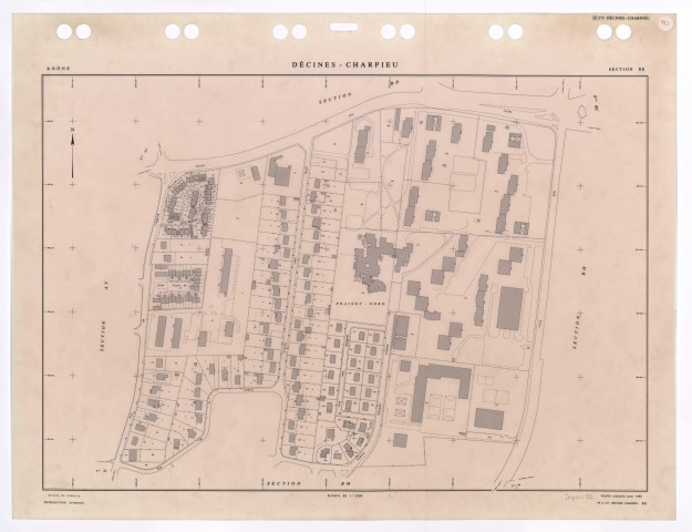 Section BE. Feuille remaniée pour 1988.