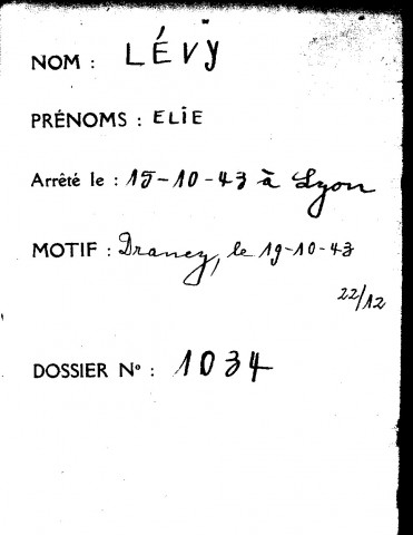 LEVY Elie