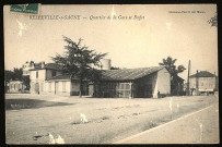 Belleville-sur-Saône. Quartier de la gare et buffet.