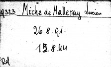 MICHEL DE MALLERAY Lucien