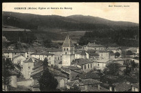 Ouroux. Eglise et centre du bourg.