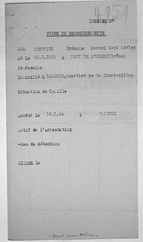 BERTHIER Marcel Noël Adrien