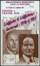 Bibliothèque municipale de la Part-Dieu à Lyon. Exposition "L'affiche et l'affichage électoral 1978-1981" (21 juillet-4 septembre 1981).