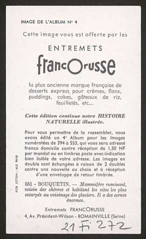 Entremets Francorusse.