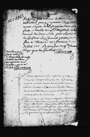12 août 1715-14 mars 1719.