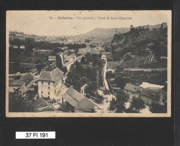 Vue générale avec les tours de Saint-Hippolyte.
