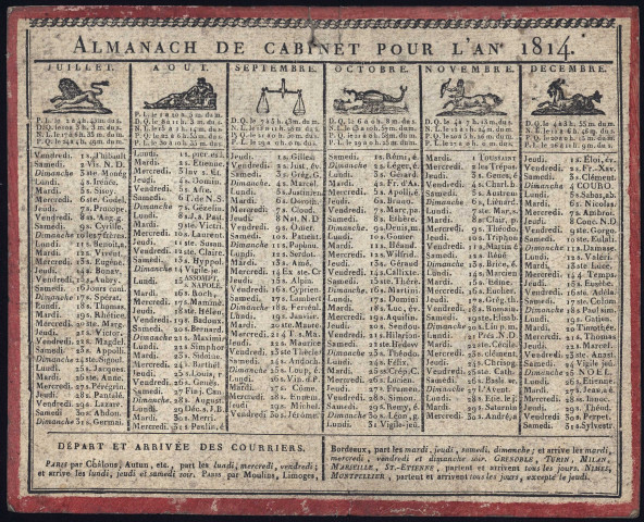 Almanach de cabinet pour l'an 1814.