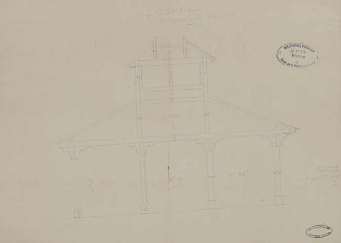 Plans concernant des édifices étrangers.
