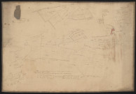 Plan d'un domaine dépendant de la succession de Blaise Damez, hameau du Barriot (août 1839).